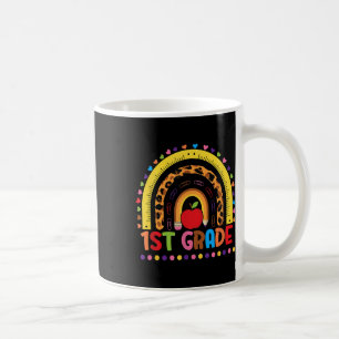 Taza De Café Niñas niños de primer grado arcoíris profesora equ