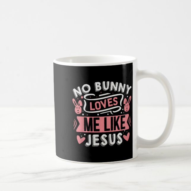 Taza De Café Ningún conejo me ama como Jesús Premium Tri-blend  (Derecha)