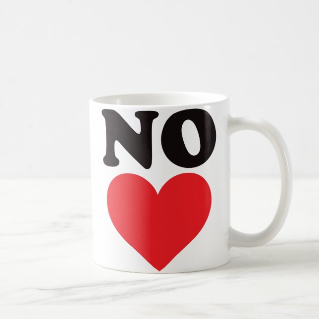 Taza De Café Ningún corazón (Derecha)