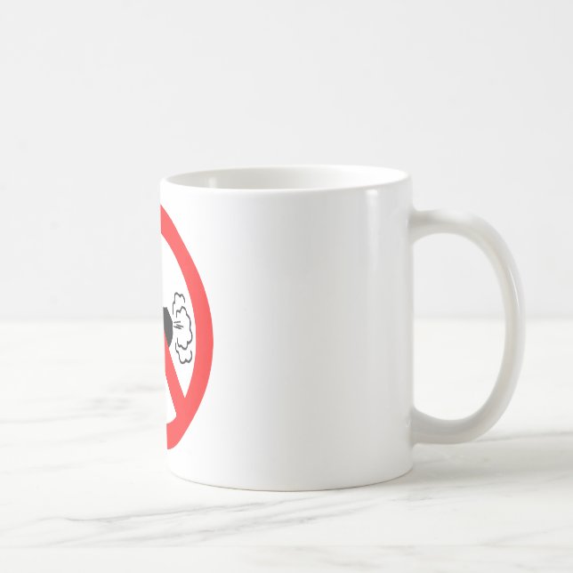 Taza De Café Ningún Fart la zona (Derecha)