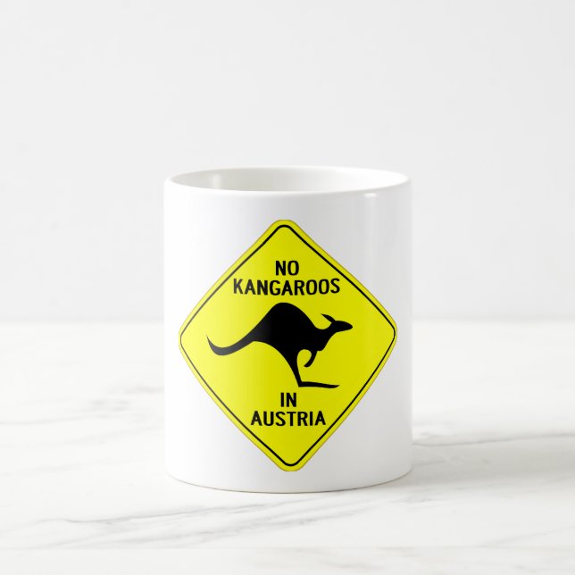 TAZA DE CAFÉ NINGÚN KANGAROOS EN AUSTRIA (Centro)