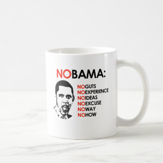 TAZA DE CAFÉ NINGÚN OBAMA, NINGUNA MANERA