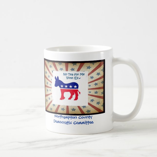 Taza De Café Ningún té para mí - voto Demócrata 2 (Derecha)