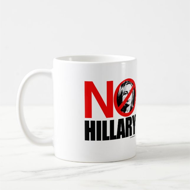 Taza De Café NINGUNA HILLARY INTRÉPIDA - Hillary anti png.png (Izquierda)