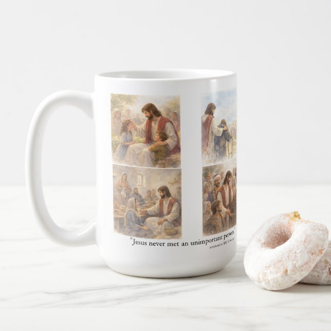 Taza De Café Ninguna persona sin importancia (Con donut)