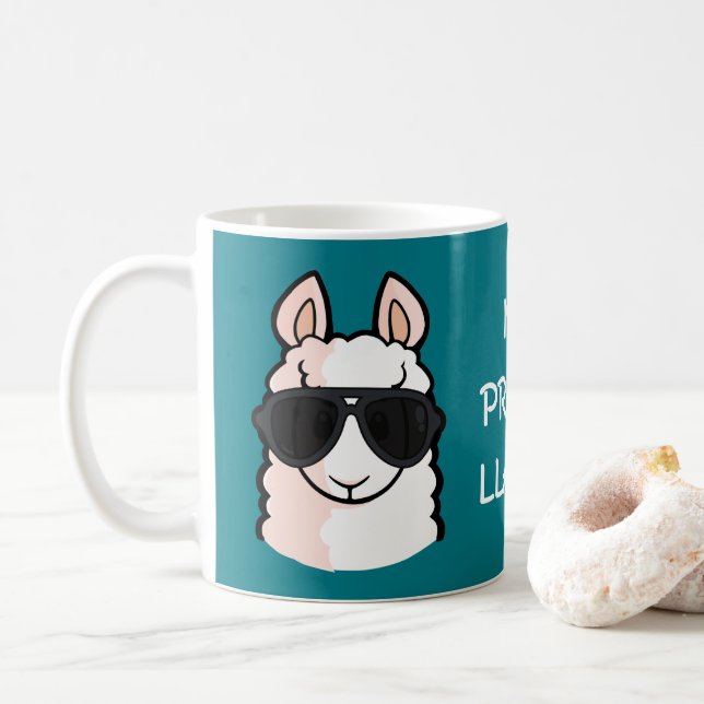Taza De Café Ninguna Prob-Llama (Con donut)