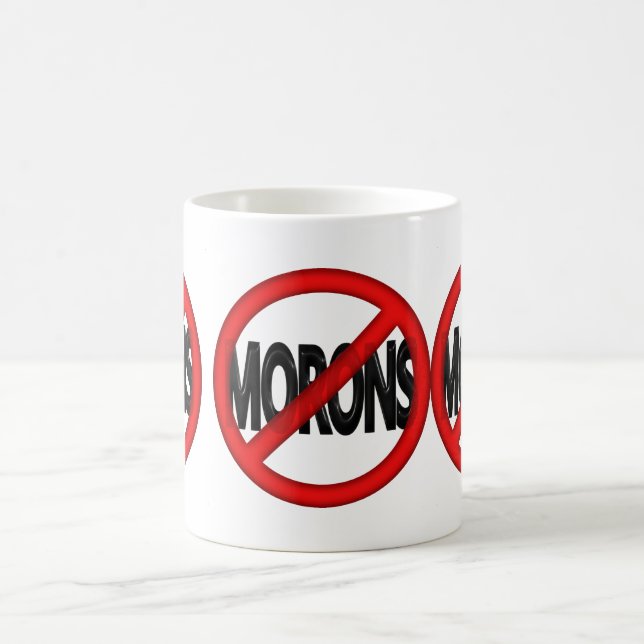 Taza De Café Ningunos Imbéciles (Centro)