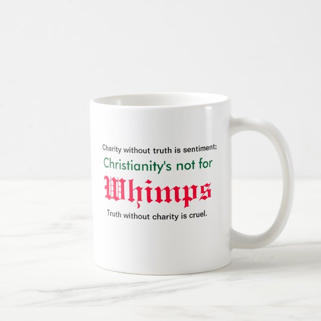 Taza De Café Ningunos whimps para St John el Bautista (Derecha)