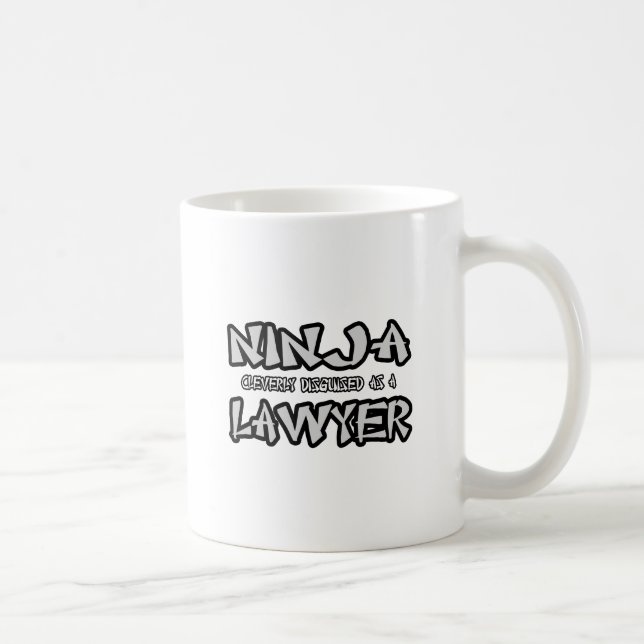 Taza De Café Ninja...Abogado (Derecha)