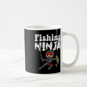 Taza De Café Ninja de la pesca Adorable amante del pescado Chic