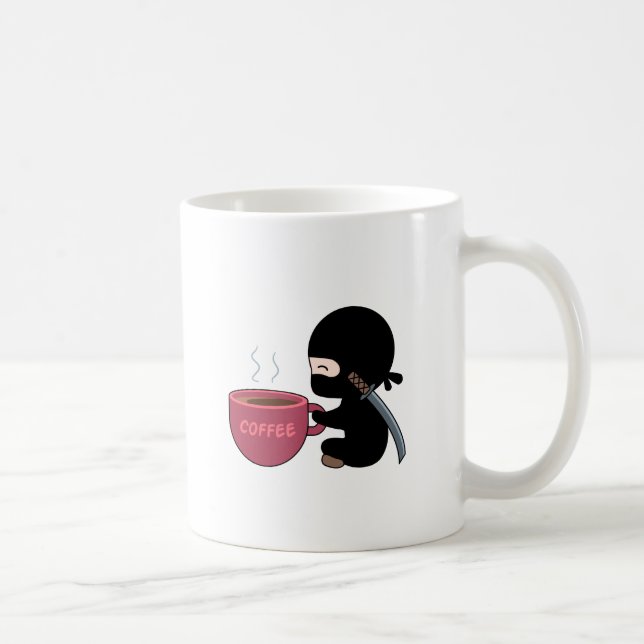 Taza De Café Ninja pequeño con tazón de café grande (Derecha)