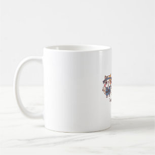 Taza De Café Ninjutsu del Gato Remedador Ninja Lindo