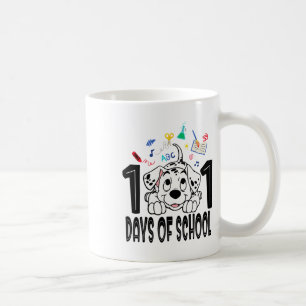Taza De Café Niño 100 Días De Escuela Cachorro Dálmata 100º Día