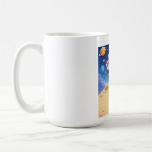 Taza De Café Niño Astronauta Listo para Explorar Cuaderno Escol