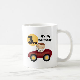Taza De Café Niño con camisetas y regalos de tercer cumpleaños