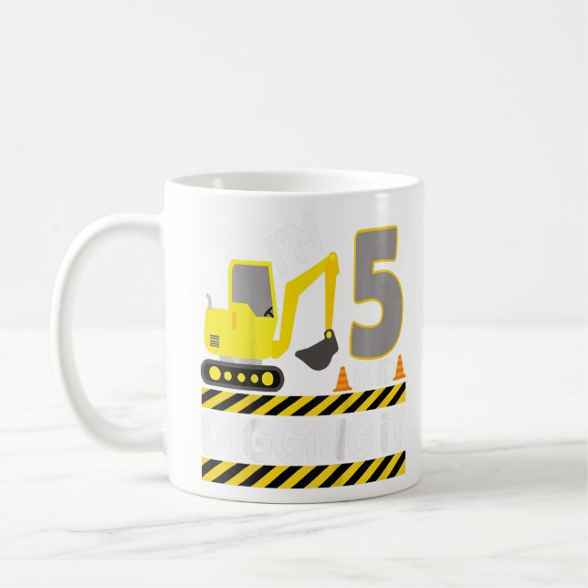 Taza De Café Niño de 5 años Construcción de 5 años (Izquierda)