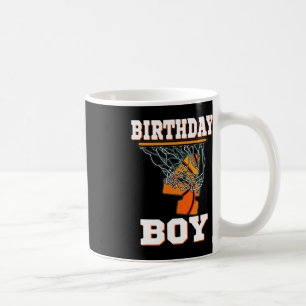 Taza De Café Niño de Basketball de 4 años cuarto Fiesta de cump