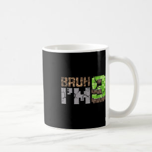 Taza De Café Niño De Cumpleaños 9 Bruh Soy Pixel Gamer De 9 Año
