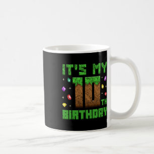 Taza De Café Niño de cumpleaños es mi décimo jugador de cumplea