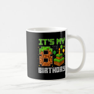 Taza De Café Niño de cumpleaños es mi niño de octavo cumpleaños