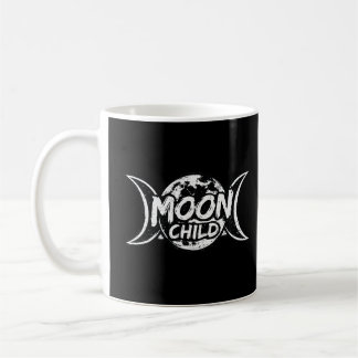 Taza De Café Niño de la Luna Triple Luna Celestial Bruja Gótica