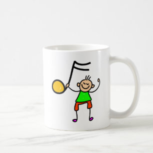 Taza De Café Niño de la música