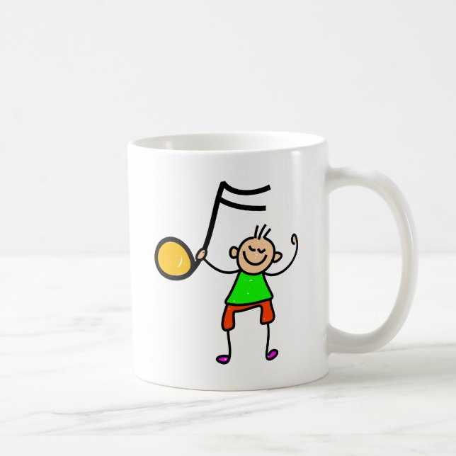 Taza De Café Niño de la música (Derecha)