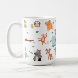 Taza De Café Niño de Personalizado animal lindo