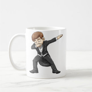 Taza De Café Niño de piano haciendo dab Piano Estudiante Para u