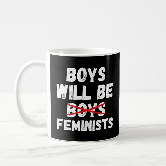 Taza De Café Niño Feminista - Los chicos serán feministas II (Izquierda)