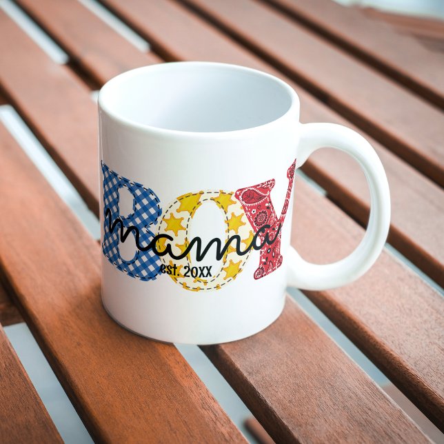 Taza De Café Niño Mamá estableció la cita mamá de los niños Rod (Subido por el creador)