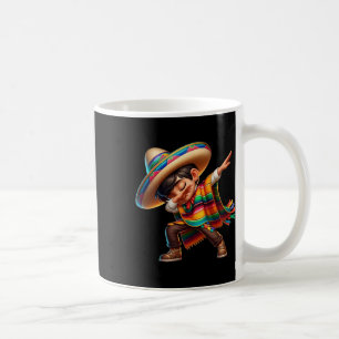 Taza De Café Niño mexicano Dabbing Poncho Cinco De Mayo 2