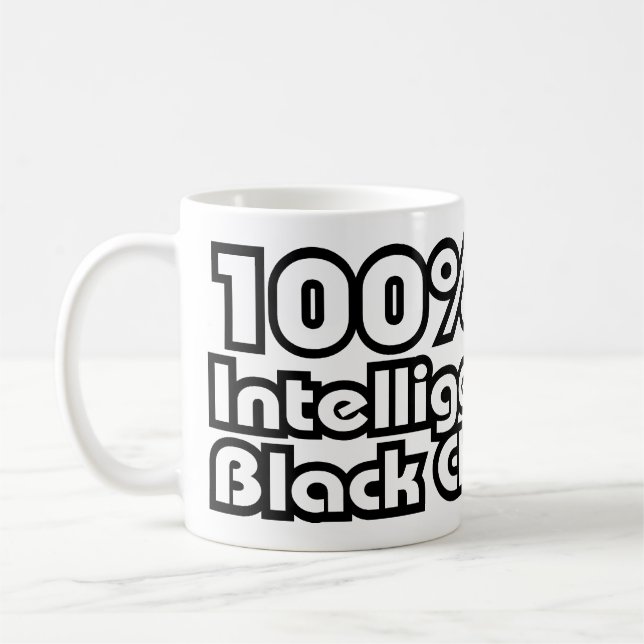 Taza De Café Niño negro 100% inteligente (Izquierda)