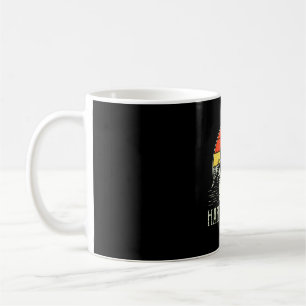 Taza De Café Niño pequeño campista feliz divertido furgoneta de