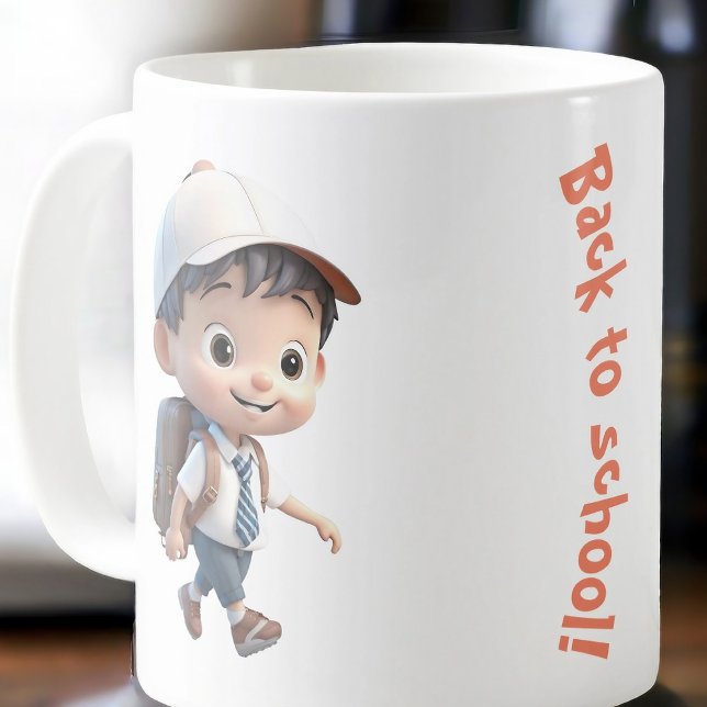 Taza De Café Niño pequeño de vuelta a la escuela (Subido por el creador)