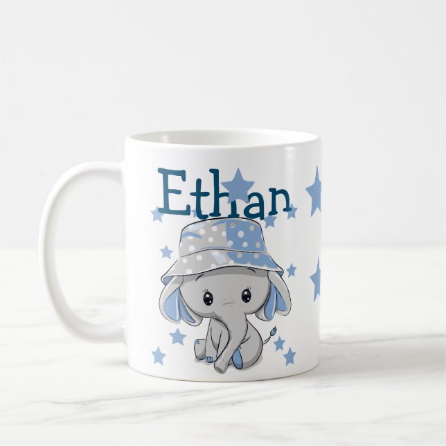 Taza De Café Niño pequeño elefante (Izquierda)