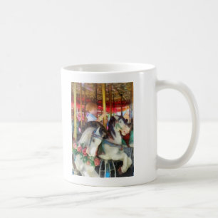 Taza De Café Niño pequeño en carrusel