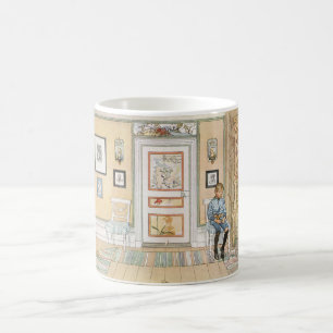 Taza De Café Niño sentado en la esquina (por Carl Larsson)