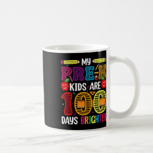 Taza De Café Niños 100 Días De Estudiante Escolar