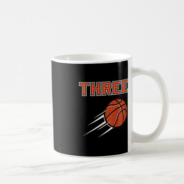 Taza De Café Niños 3 años Fiesta de baloncesto de cumpleaños Je (Derecha)
