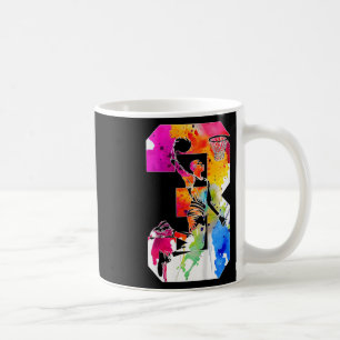 Taza De Café Niños 3 años Número 3 Esbozo 3 cumpleaños