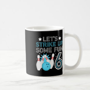 Taza De Café Niños 6to cumpleaños fiesta Bowling Boy bebé de 6