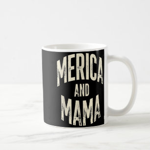 Taza De Café Niños América y Mamá Divertida Patriótica Mamá Org