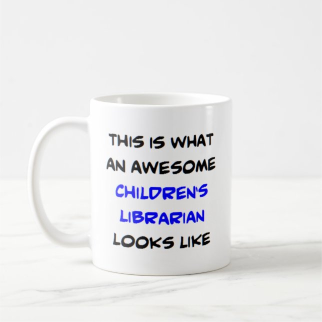 Taza De Café niños bibliotecarios, asombroso (Izquierda)