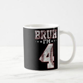 Taza De Café Niños Bruh Cumpleaños 4 Bysebyll Bruh Tengo 4 Años