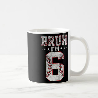 Taza De Café Niños Bruh Cumpleaños 6 Bysebyll Bruh Tengo 6 Años