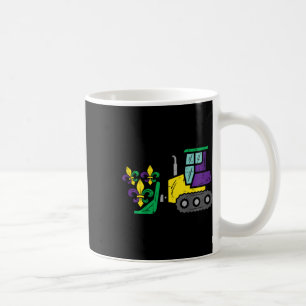 Taza De Café Niños Bulldozer Mardi Gras Cute Niños Pequeños Niñ