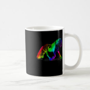 Taza De Café Niños Caballos Arcoiris Montados a Caballo Montado