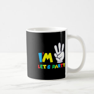 Taza De Café Niños Chicas Tercer cumpleaños camiseta de tercer