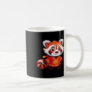 Taza De Café Niños chinos niñas niños divertido panda rojo bail
